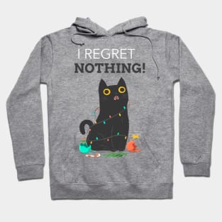 I regret nothing funny cat quote Hoodie